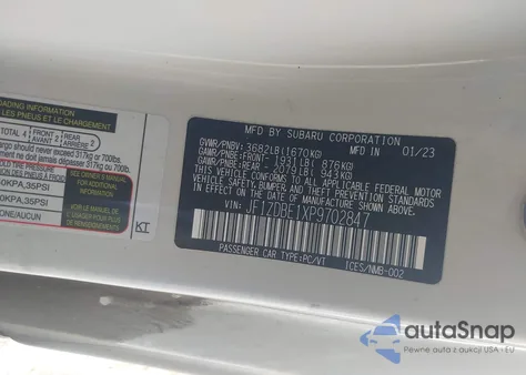 2023 Subaru Brz Limited from USA, damaged, VIN JF1ZDBE1XP9702847